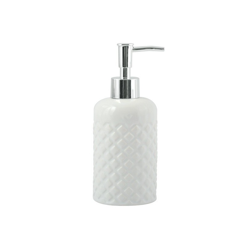 Soap Dispenser Ceramic GARDEN White MSV