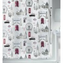 Spirella Cortina de ducha PEVA WESTMINSTER 180x200cm Rojo & Arena Spirella