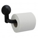 MSV Porte Rouleau papier Wc ou serviettes à ventouse PVC Noir MSV