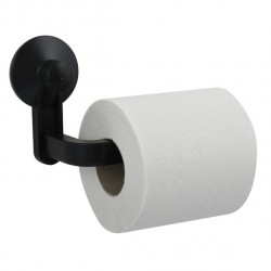 MSV Porte Rouleau papier Wc ou serviettes à ventouse PVC Noir