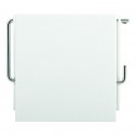 MSV Porte Rouleau Papier Wc Mural PS & Métal chromé Blanc MSV