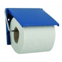 Porte Rouleau Papier Wc Mural PS & Acier chromé Bleu Foncé MSV MSV