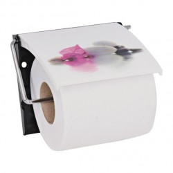 MSV Porte Rouleau Papier Wc Mural PS & Acier chromé