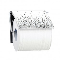 Porte Rouleau Papier Wc Mural PS & Acier chromé BREST Gris MSV MSV