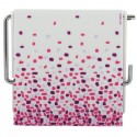 Porte Rouleau Papier Wc Mural PS & Acier chromé BREST Rose MSV MSV