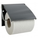 MSV Porte Rouleau Papier Wc Mural PS & Métal chromé Gris Anthracite MSV