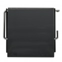 MSV Porte Rouleau Papier Wc Mural PS & Acier chromé Gris Anthracite MSV