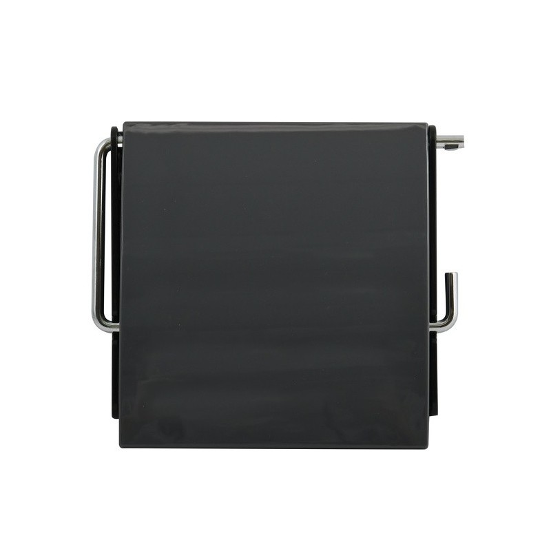MSV Porte Rouleau Papier Wc Mural PS & Métal chromé Gris Anthracite MSV
