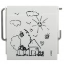 MSV Porte Rouleau Papier Wc Mural PS & Métal chromé Jardin D'Enfants MSV