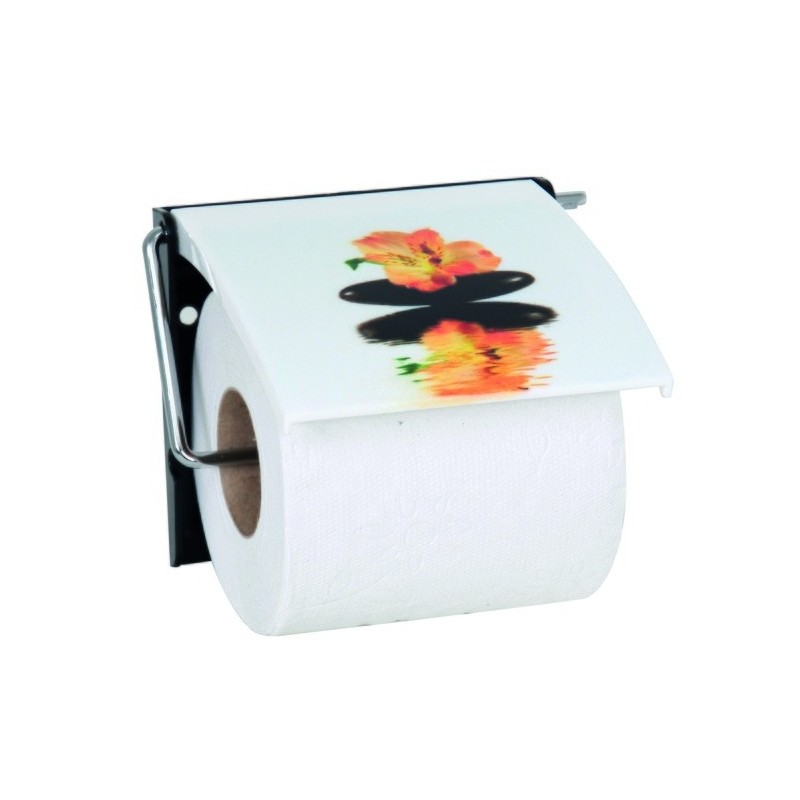 Porte Rouleau Papier Wc Mural - MSV - Wave Orange - Pratique Et Design - Bricolage