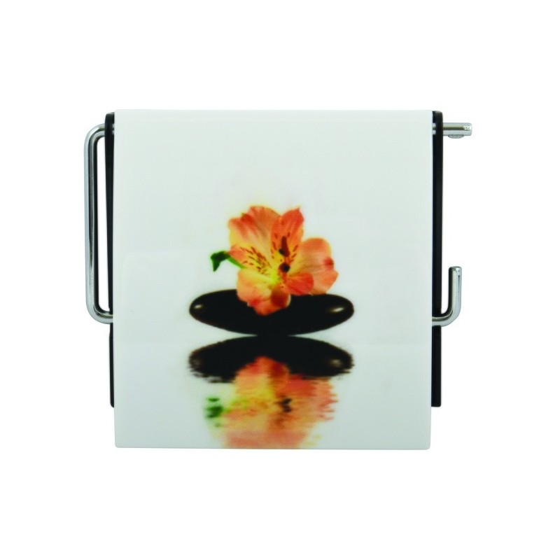 MSV Porte Rouleau Papier Wc Mural PS & Métal chromé Manila MSV