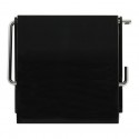 MSV Porte Rouleau Papier Wc Mural PS & Acier chromé Noir MSV