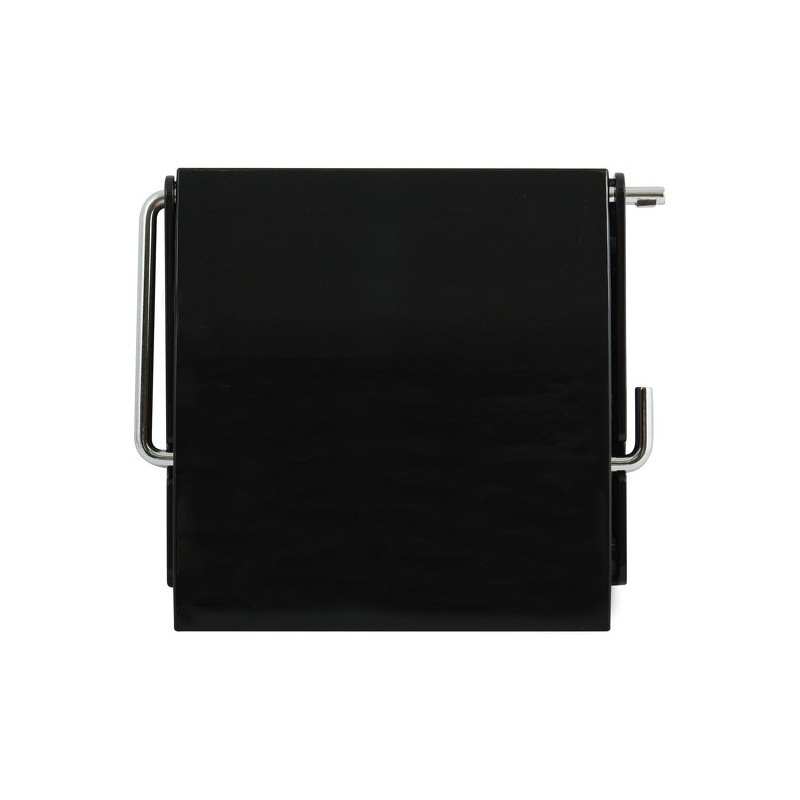 MSV Porte Rouleau Papier Wc Mural PS & Métal chromé Noir MSV