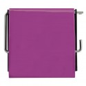 MSV Porte Rouleau Papier Wc Mural PS & Acier chromé Violet MSV