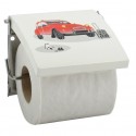 Porte Rouleau Papier Wc Mural 2Cv MDF & Inox Blanc MSV MSV