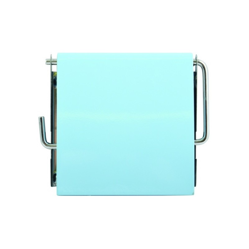 Porte Rouleau Papier Wc Mural MDF & Inox Bleu MSV MSV
