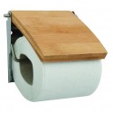 Porte Rouleau Papier Wc Mural Bambou Beige MSV MSV