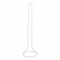 MSV Porte Rouleau Papier Wc sur pied Acier Blanc MSV