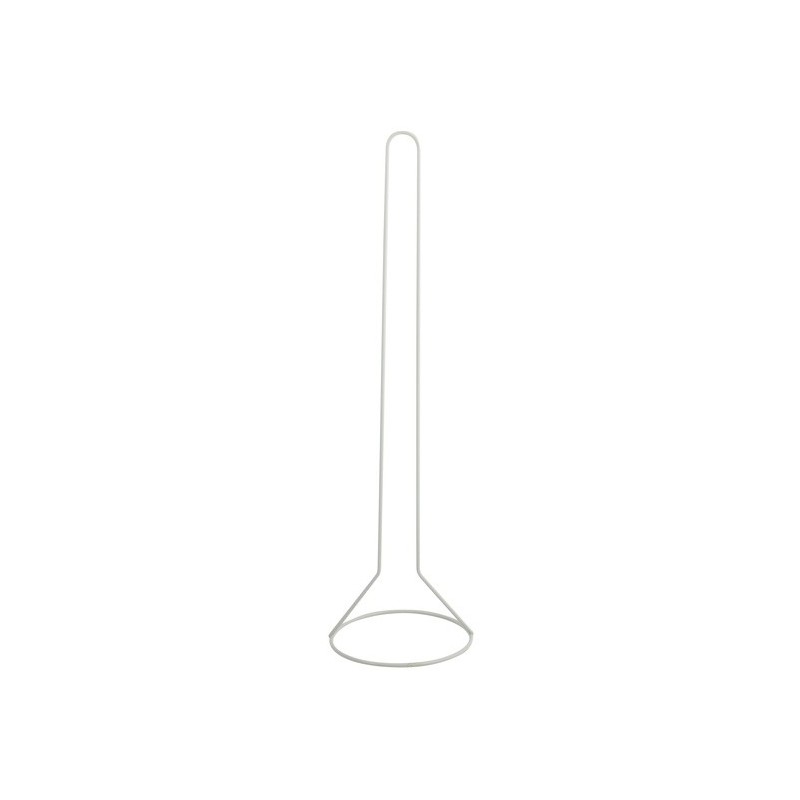 MSV Porte Rouleau Papier Wc sur pied Métal Blanc MSV