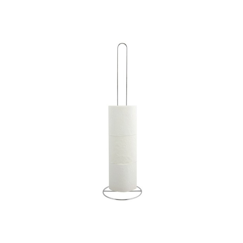 MSV Porte Rouleau Papier Wc sur pied Gris métal MSV