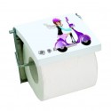 Porte Rouleau Papier Wc Mural Inox & MDF JANE MSV MSV