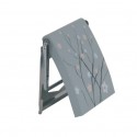 Porte Rouleau Papier Wc Mural MDF & Inox JARDIN JAPONAIX Gris MSV MSV