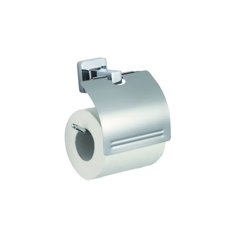 MSV Porte Rouleau Papier Wc Mural MDF & Inox LUCCA Gris MSV