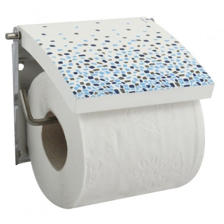 Porte Rouleau Papier Wc Mural Mdf Inox BREST Bleu MSV MSV