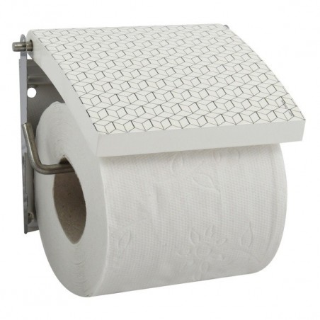 Porte Rouleau Papier Wc Mural Mdf Inox MOZAIK MSV MSV
