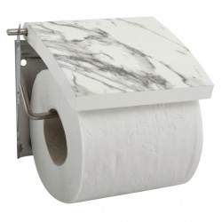 Porte Rouleau Papier Wc Mural Mdf Inox TOSCANA Marbre MSV MSV