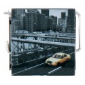Porte Rouleau papier Wc Mural Mdf Inox NEW YORK Gris MSV MSV