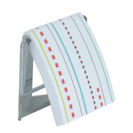 Porte Rouleau Papier Wc Mural Inox & MDF PLUIE DE COULEURS Multi-couleur MSV MSV