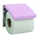 MSV Porte Rouleau Papier Wc Mural MDF & Inox Rose MSV
