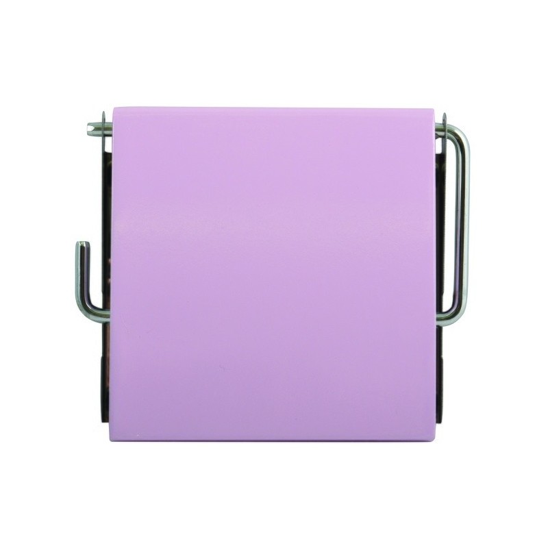 MSV Porte Rouleau Papier Wc Mural MDF & Inox Rose MSV