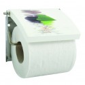MSV Porte Rouleau Papier Wc Mural MDF & Inox LINGGA Blanc MSV