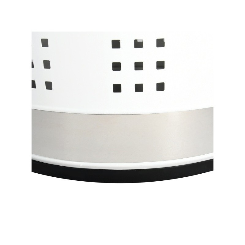 MSV Laundry basket 46L with cushion lid Stainless steel White MSV