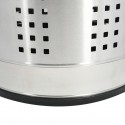 MSV Laundry basket 46L with cushion lid Stainless steel MSV