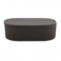 Spirella Lot de 5 accessoires de salle de bain en Fibre de Bambou TAKEO Gris Anthracite Spirella