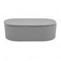 Spirella Lot de 5 accessoires de salle de bain en Fibre de Bambou TAKEO Gris Spirella