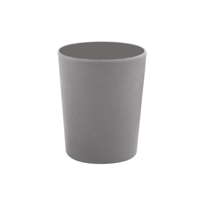 Spirella Lot de 5 accessoires de salle de bain en Fibre de Bambou TAKEO Gris Spirella