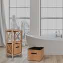 Panier De Rangement Pliant Bambou MSV MSV