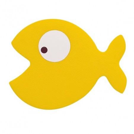 sticker figurine antidérapant de douche ou baignoire PVC HUNGRY x5 pièces Jaune Spirella Spirella