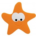 Spirella sticker figurine antidérapant de douche ou baignoire  STARFY x5 pcs Orange Spirella