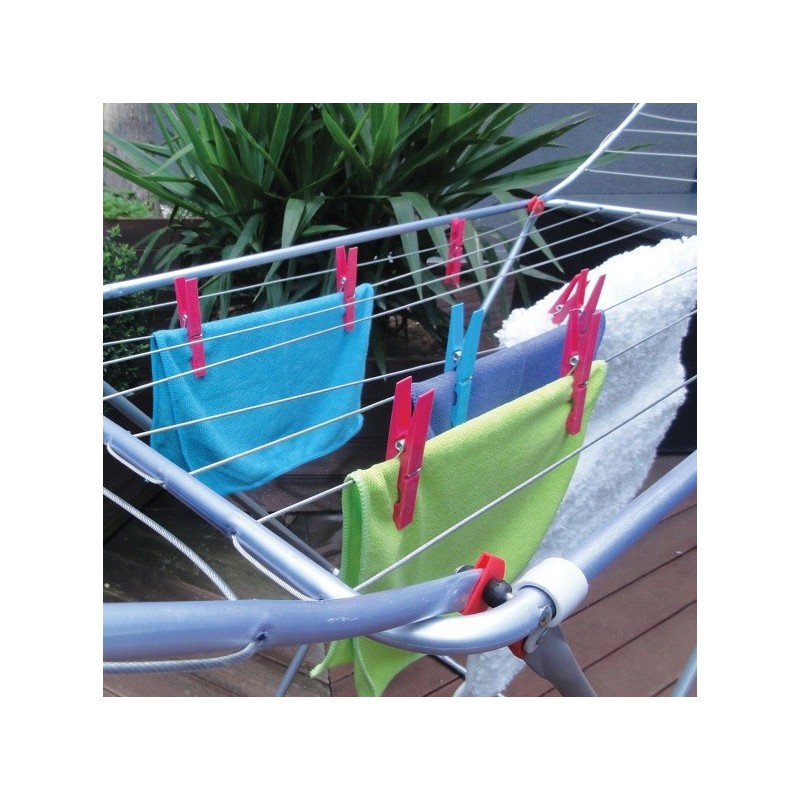 MSV Lot de 120 pinces à linge Plastique Incassables MSV