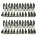 Lot de 144 Pinces à linge Bi-matiere anti-UV Gris MSV MSV