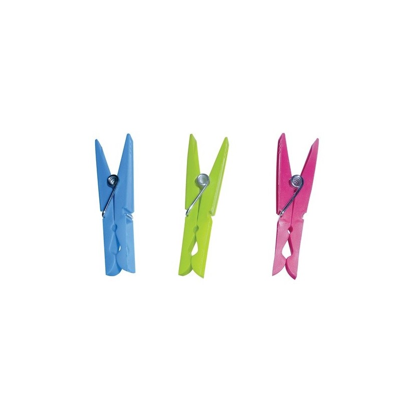 MSV Lot de 120 pinces à linge Plastique Coloris assortis MSV