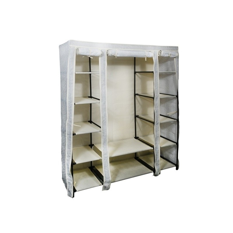 Penderie avec étagères PP aéré Gris & Beige MSV MSV