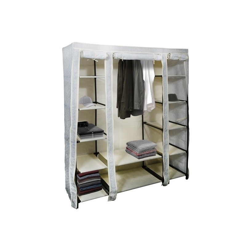 Penderie avec étagères PP aéré Gris & Beige MSV MSV