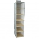 Penderie vêtements PP aéré 6 compartiments Gris & Beige MSV MSV