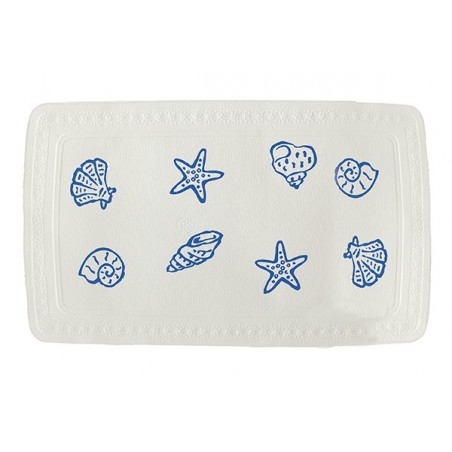 Spirella Tapis Fond de baignoire PVC CONCHA 91x36cm Coquillages Spirella